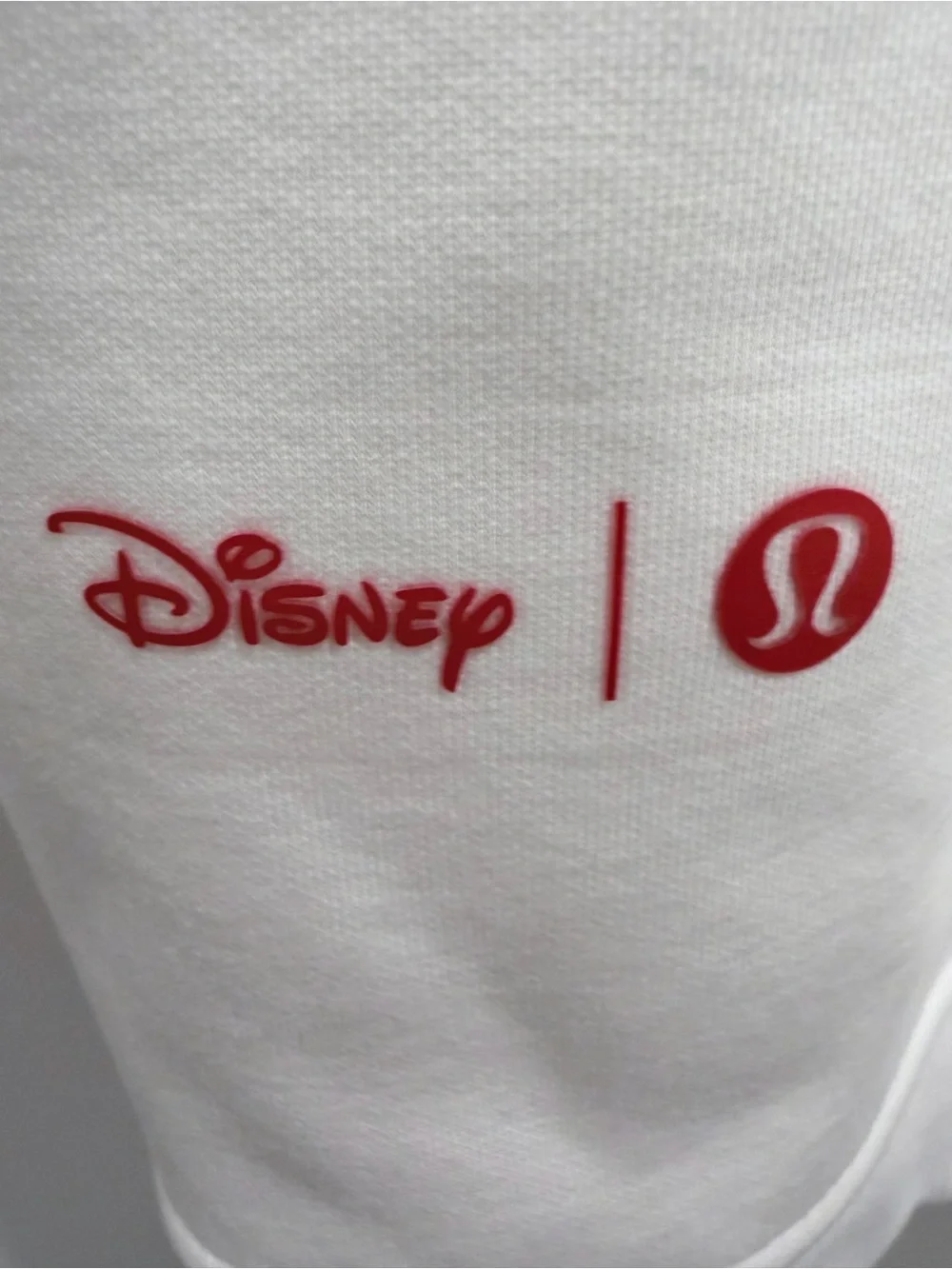 Disney × Lululemon Mickey Mouse Oversized Pullover Sweatshirt - White / Size XL